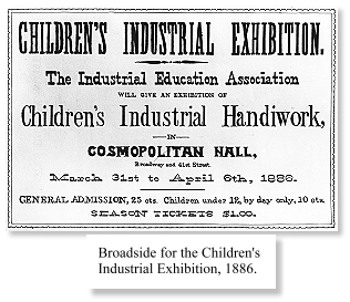 Broadside for the Children's Industrial Exhibition 