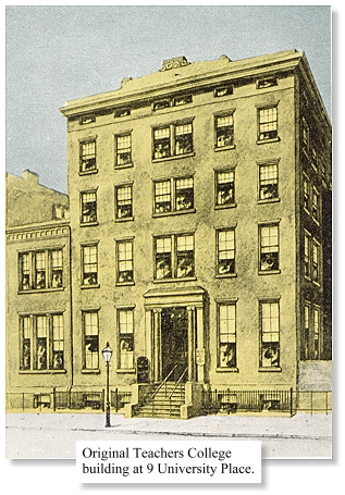 Library of the New York College for the Training of Teachers at 9 University Place, ca. 1890.